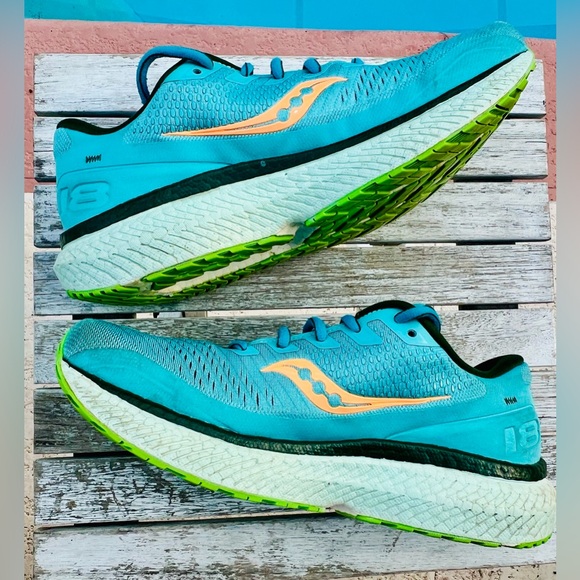 Saucony Triumph 18 Shoes Future Blue Mens Size 8.5 - Picture 4 of 10